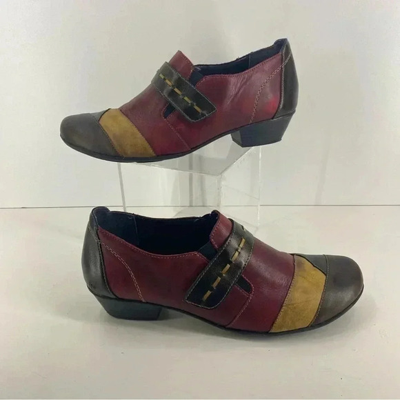 Remonte Patchwork Leather Slip On Shoe Women’s Size 41 or US 10 - Picture 3 of 14